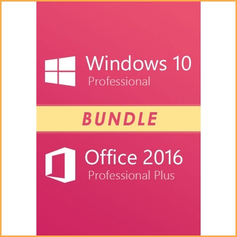 Windows 10 Professional + Office 2016 Pro Plus Bundle