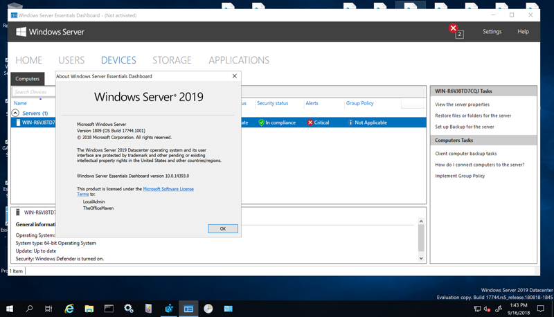 buy Windows Server 2019 Essentials